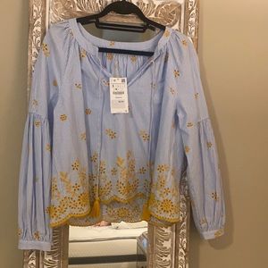 Zara Embroidered Top